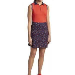 Peter Millar Performance Alice Petal Hem Putting Club Golf Skorts Women Sz Small